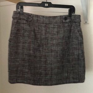 Gray wool like Loft skirt